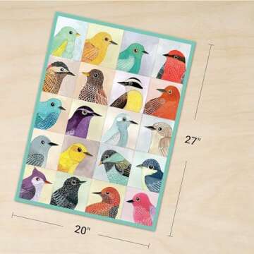 Galison Avian Friends 1000 Piece Jigsaw Puzzle for All Ages