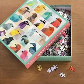 Galison Avian Friends 1000 Piece Jigsaw Puzzle for All Ages