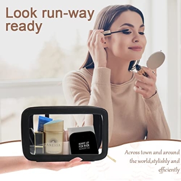 SAOQI Clear Makeup Bag for Stylish Travel Essentials