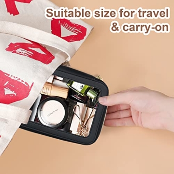 SAOQI Clear Makeup Bag for Stylish Travel Essentials