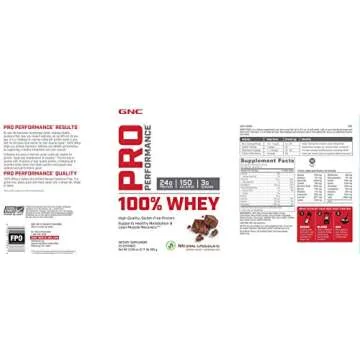 GNC Pro Performance 100% Whey Protein Powder - Natural Chocolate, 25 Servings, Supports Healthy Metabolism and Lean Muscle Recovery
