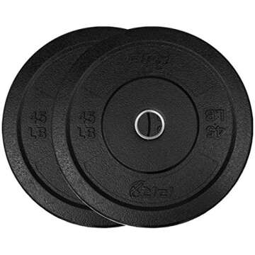 PRX Performance Crumb Rubber Bumper Plates - Durable & Low Impact for Home Gyms