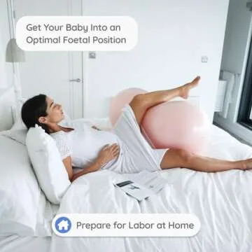 BABYGO® Peanut Ball for Labor & Pregnancy Workout | Maternity Exercise Ball with Foot Pump & Labour...