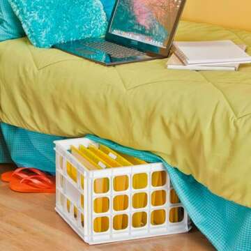 Sterilite Stackable Storage Crates for Home & Office