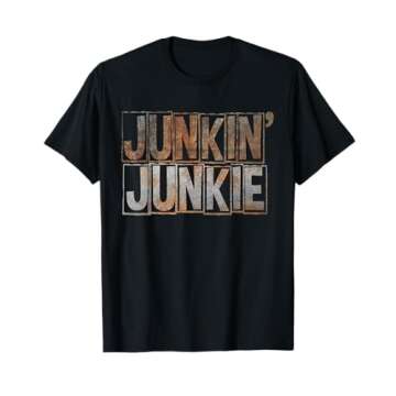 Vintage Vibes Retro Junkin’ Junkie T-Shirt - Lightweight & Classic Fit