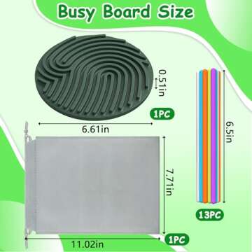 Sensory Activity Board: Portable Fidget Toy for Kids