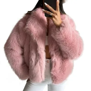 Flygo Stylish Faux Fur Jacket for Chic Winter Fashion