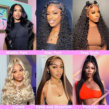 13x6 Lace Front Wigs Human Hair Pre Plucked 180 Density 24 Inch Straight Lace Front Wigs HD Lace Frontal Wigs Human Hair for Women Natural Black with Baby Hair Glueless Wigs