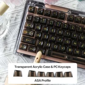 KiiBoom Phantom 81 V2 75% Hot Swappable Upgraded Crystal Gasket-Mounted Mechanical Keyboard, Triple Mode NKRO Gaming Keyboard with South-Facing RGB, Clear Keycaps, 4000mAh Battery for Win/Mac (Black)