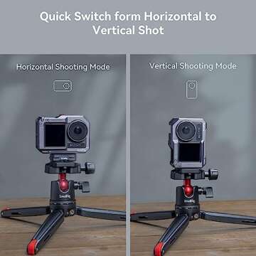 SmallRig Action 5 Pro Action 4 Action 3 Camera Cage for DJI, Protective Cage Compatible for DJI Mic, Protective Frame for DJI Osmo Action 5 Pro Action 4 Action 3