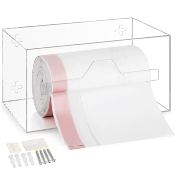 Acrylic Trash Bag Dispenser - Organize & Store Up to 80 Bags Easily