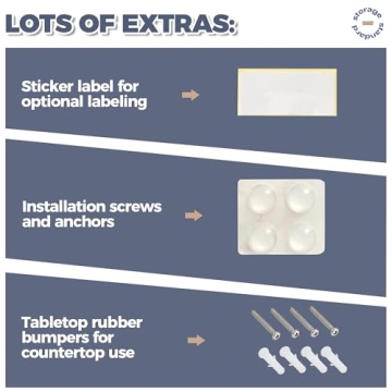 Durable Acrylic Trash Bag Dispenser Organizes Up to 80 Bags