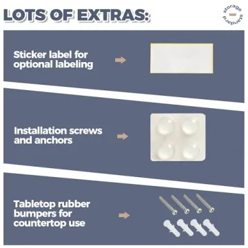 Durable Acrylic Trash Bag Dispenser Organizes Up to 80 Bags