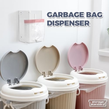 Durable Acrylic Trash Bag Dispenser Organizes Up to 80 Bags