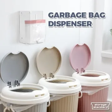 Durable Acrylic Trash Bag Dispenser Organizes Up to 80 Bags