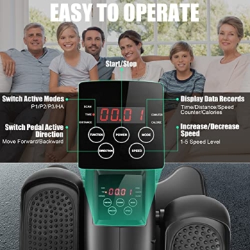 ANCHEER Under Desk Elliptical for Seniors - Quiet & Portable