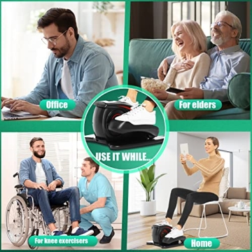 ANCHEER Under Desk Elliptical for Seniors - Quiet & Portable