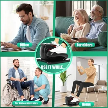 ANCHEER Under Desk Elliptical for Seniors - Quiet & Portable