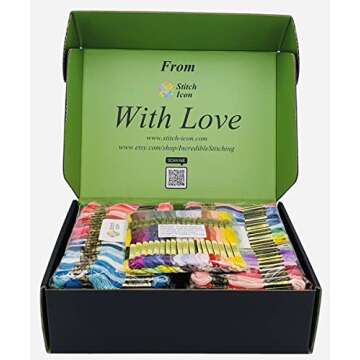 482 Colors - Premium Egyptian Cotton - Stitch Icon Cross Stitch Embroidery Thread All 447 Colors Set...
