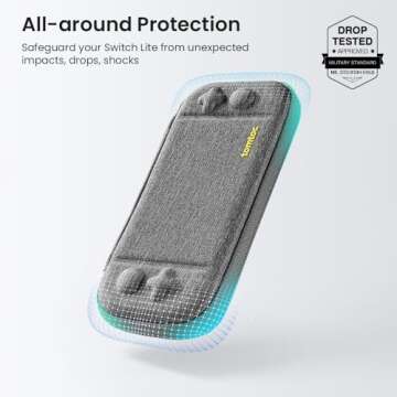 tomtoc Slim Protective Switch Lite Case with 8 Game Slots
