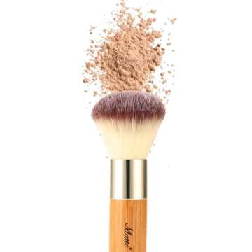 Matto Bamboo Powder Mineral Kabuki Brush - Large Coverage Powder Mineral Foundation Makeup Brush 1 Piece