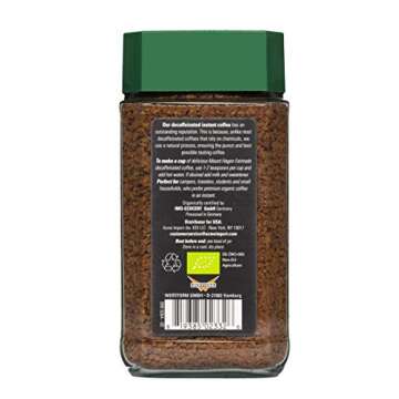 Mount Hagen 3.53oz Organic Freeze Dried Instant Decaf Coffee- 2 Pack | Eco-friendly Decaf Coffee Made From Organic Medium Roast Arabica Beans | Fair-Trade Instant Coffee Decaffeinated [2x 3.53oz Jar]
