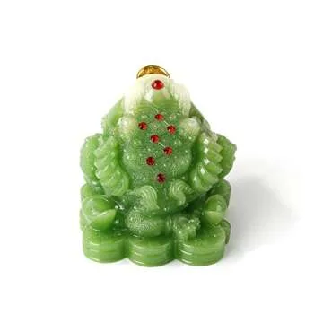BOYULL Feng Shui Money Frog Statue for Wealth and Luck