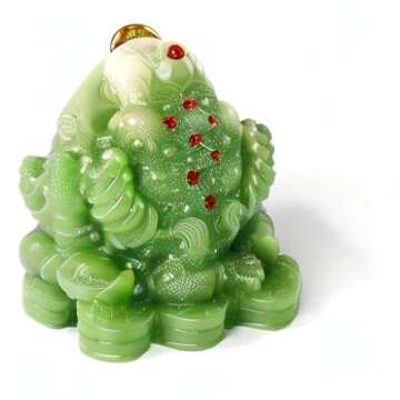 BOYULL Feng Shui Money Frog Statue for Wealth and Luck