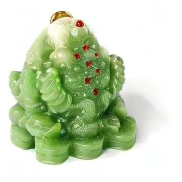 BOYULL Feng Shui Money Frog Statue for Wealth and Luck