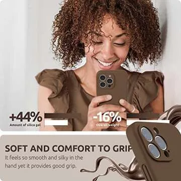 SURPHY iPhone 13 Pro Max Liquid Silicone Case with Protector