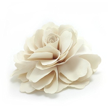 Meilliwish Camellias Flower Hair Clip Brooch Pin Cream A74
