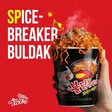 Samyang Bulldark Spicy Chicken Roasted Noodles, 4.93 Ounce (Pack of 5) (Ven_FD15-102)
