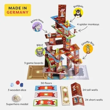 HABA Rhino Hero Super Battle Exciting Family Stacking Game