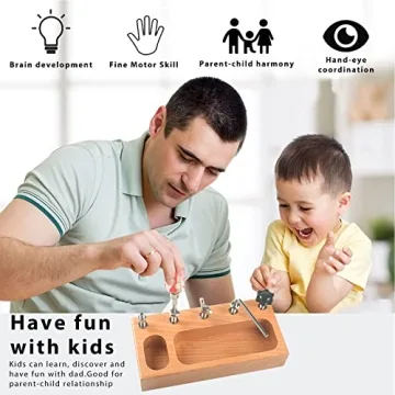 MEROCO Montessori Screw Driver Board for Kids Educational Toy