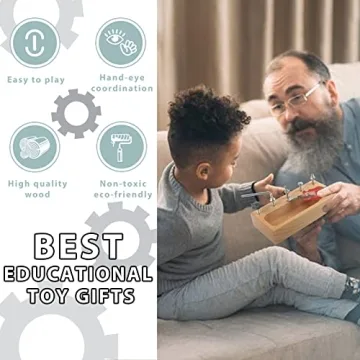 MEROCO Montessori Screw Driver Board for Kids Educational Toy