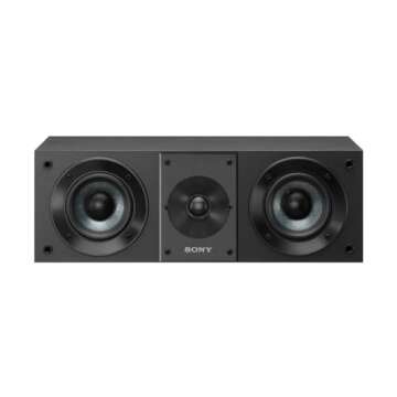 Sony SSCS8 2-Way 3-Driver Center Channel Speaker - Black, 4 Bookshelf Speaker System