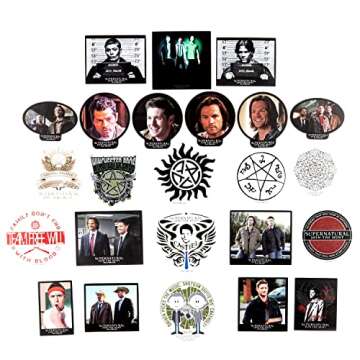 Winchester Brothers Vinyl Stickers Set - 60 Supernatural Designs