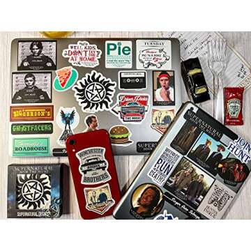 Winchester Brothers Vinyl Stickers Set - 60 Supernatural Designs