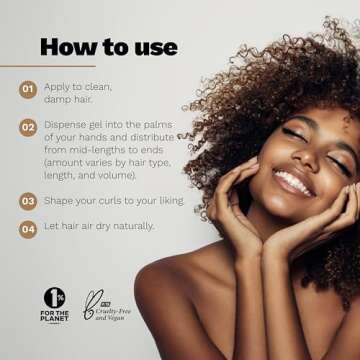 Ginger Milk Curly Defining Gel for Curly, Wavy, and Coily Hair - Hydrates, Defines, and Shines | Natural Curl Enhancer Be Yourself 8.5oz