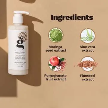 Ginger Milk Curly Defining Gel for Curly, Wavy, and Coily Hair - Hydrates, Defines, and Shines | Natural Curl Enhancer Be Yourself 8.5oz