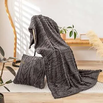 YUSOKI Sherpa Throw Blanket-3D Stylish Design Super Soft Fuzzy Cozy Warm Blanket Thick Plush Fluffy Furry Blankets for Teen Girls Women Couch Bed Sofa Chair Men Boys Gift(Morel,50"x65")