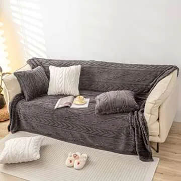YUSOKI Sherpa Throw Blanket-3D Stylish Design Super Soft Fuzzy Cozy Warm Blanket Thick Plush Fluffy Furry Blankets for Teen Girls Women Couch Bed Sofa Chair Men Boys Gift(Morel,50"x65")
