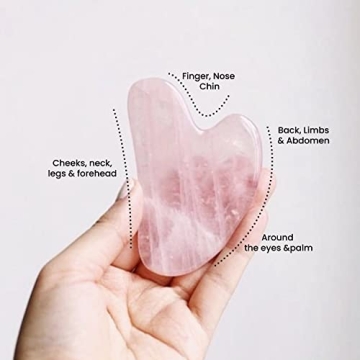 Rose Quartz Gua Sha Massager Radiant Skin Care Tool