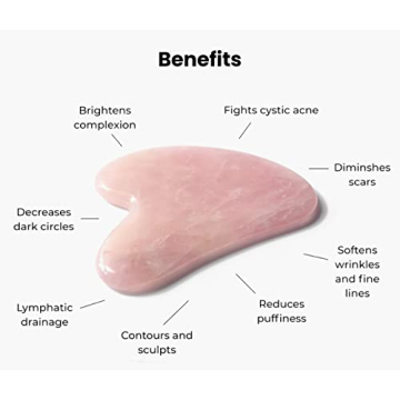Rose Quartz Gua Sha Massager Radiant Skin Care Tool