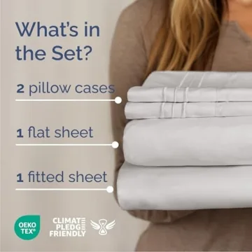 Queen Size Cooling Sheet Set - Luxurious & Breathable