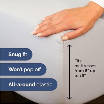 Queen Size Cooling Sheet Set - Luxurious & Breathable