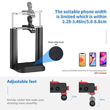 Neewer Camera Slider Carbon Fiber Dolly Rail, 16 inches/40 centimeters with 4 Bearings for Smartphone Nikon Canon Sony Camera 12lbs Loading