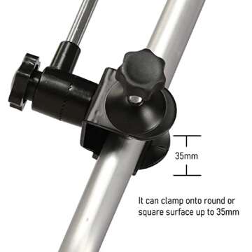 AMMSUN 43" Chair Umbrella Universal Clamp UPF 50+