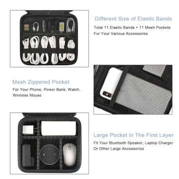 MATEIN Waterproof Travel Cable Organizer Bag for Electronics