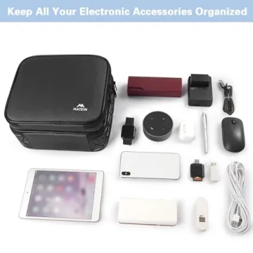 MATEIN Waterproof Travel Cable Organizer Bag for Electronics